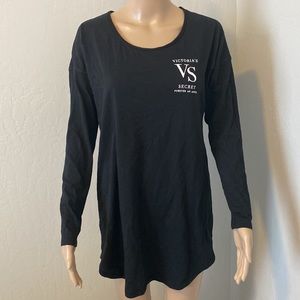 Victoria’s Secret Long T-Shirt Night Gown Sleep Lounge Top - Logo, VS, Glitter